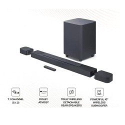 JBL Bar 800 5.1.2 Channel Soundbar with Detachable Surround and Dolby Atmos Speaker