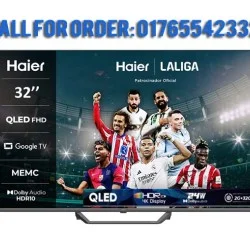 Haier 32 inch QLED Google TV-H32S80EFX Price in Bangladesh | 2025
